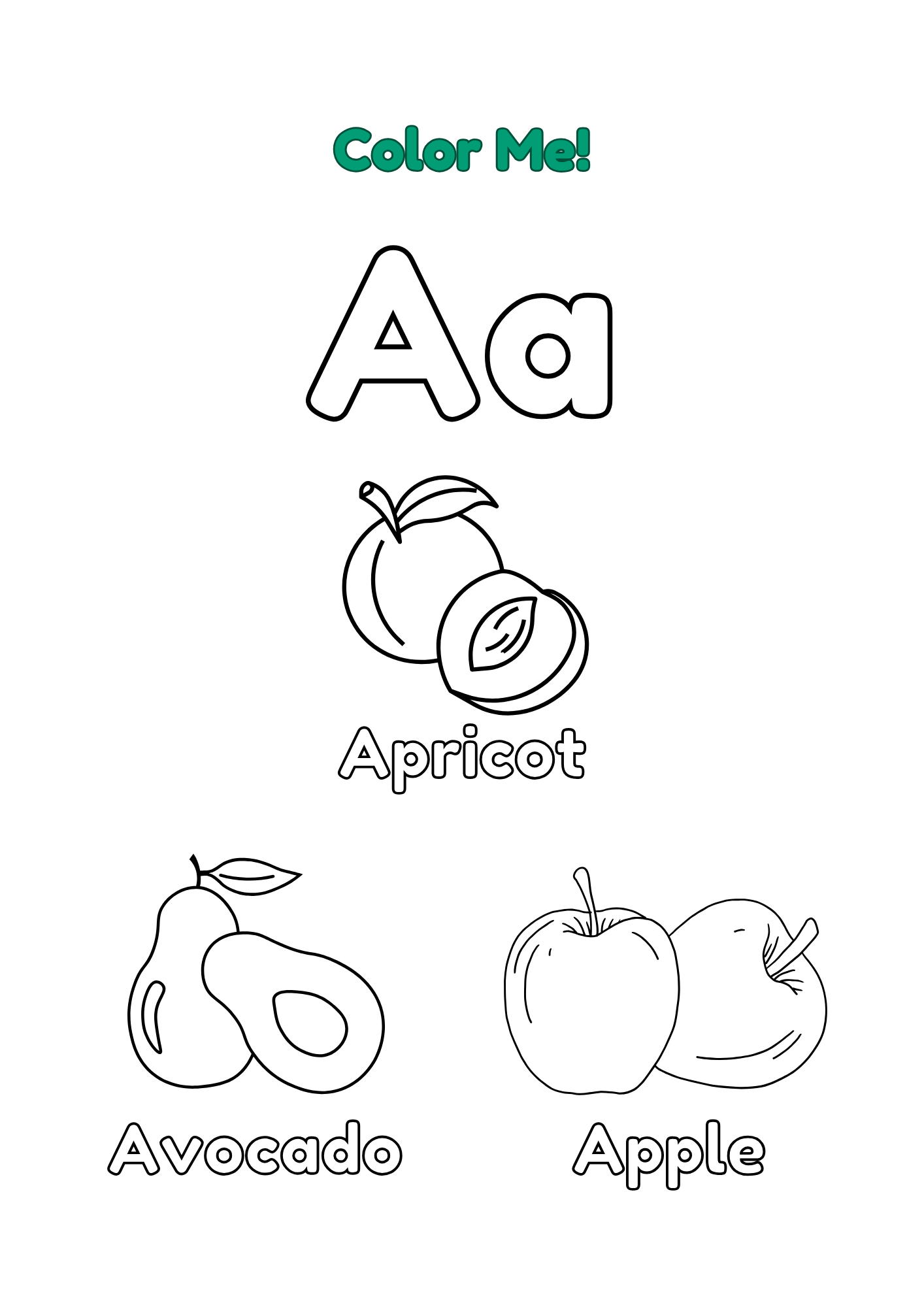 Body Ninja ABC Coloring Book - Printable Book