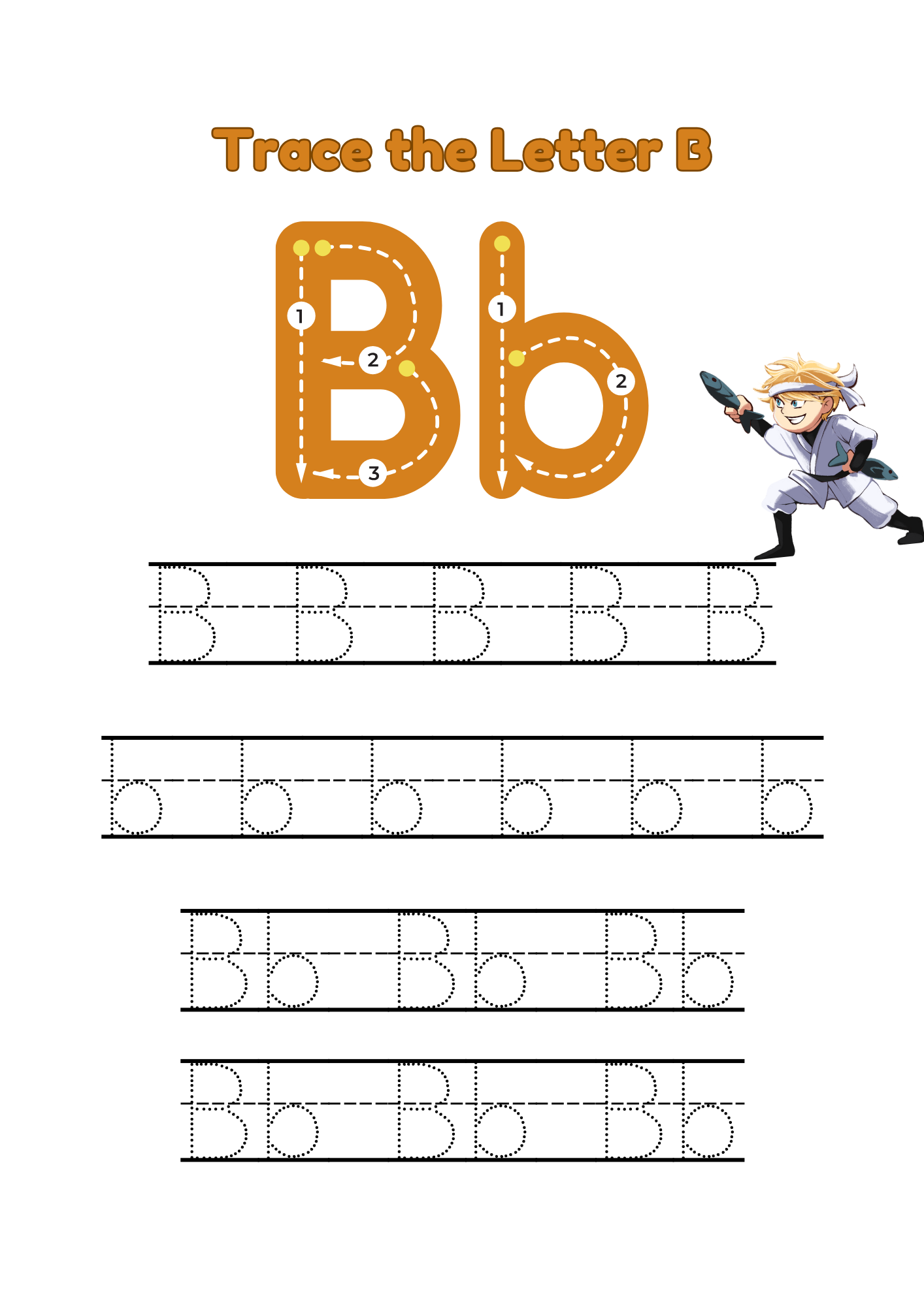 Body Ninja ABC Coloring Pre-school Activity Book