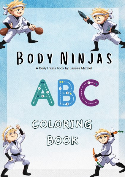 Body Ninja ABC Coloring Book - Printable Book